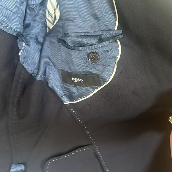 Boss Hugo Boss Einstein Sigma Pure Wool 3 Button Blazer Suit Coat Mens 40R NWOT - Picture 5 of 6